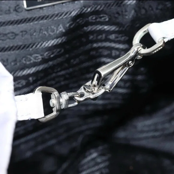 Prada handbag tote nylon purple lilac - Picture 11 of 14